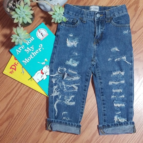 Distress Jean's size 2t - Picture 1 of 8